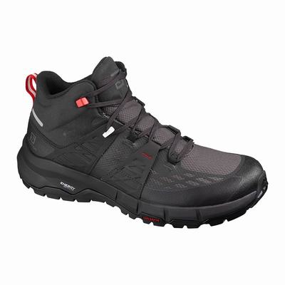 Férfi Salomon ODYSSEY MID GTX Túracipő SA4093265 Fekete/Piros